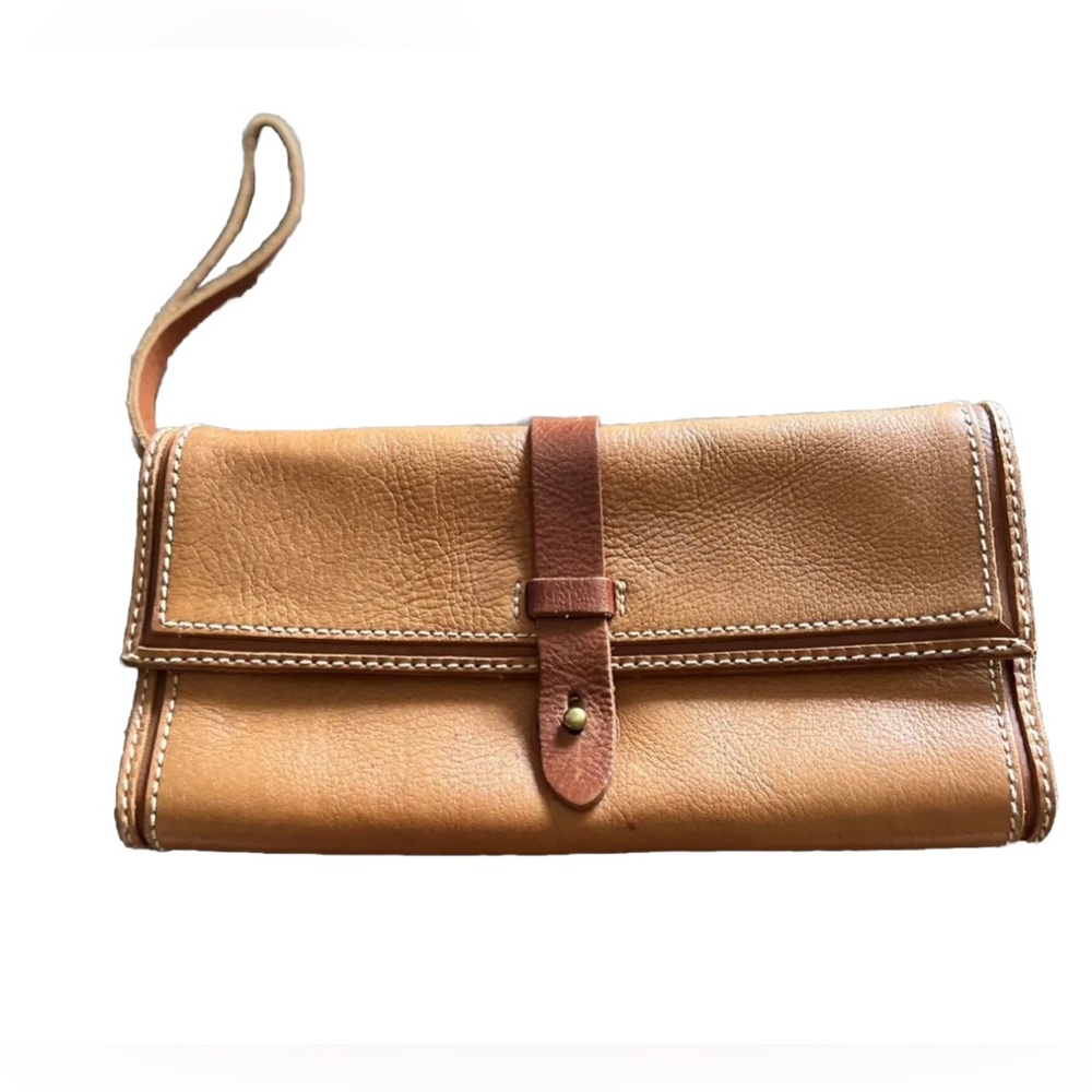 Vintage 1937 Accessories Leather Clutch Wristlet